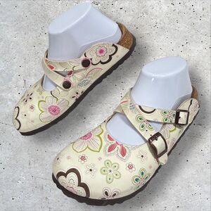 Birkis by Birkenstock Dorian Clogs Womens US 6 EU 37 Floral Blossom Shoes